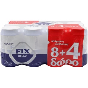 FIX PROMO ΚΟΥΤΙ 330ml // ΚΙΒ.2x12Px330ml (8+4Δ)