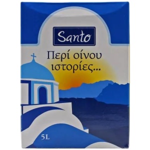 ΑΣΚΟΣ SANTO Περί οίνου 5LT ΡΟΖΕ ΞΗΡΟ ΚΙΒ.4x5LT