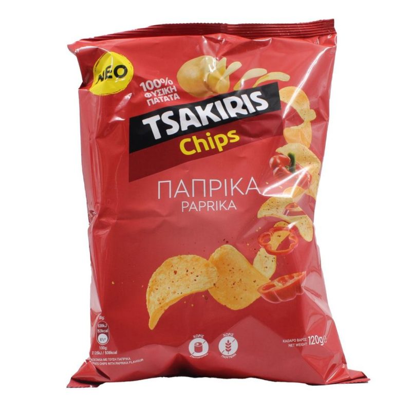 ΤΣΑΚΙΡΗΣ 120gr ΠΑΠΡΙΚΑ ΚΙΒ.16ΤΜΧ