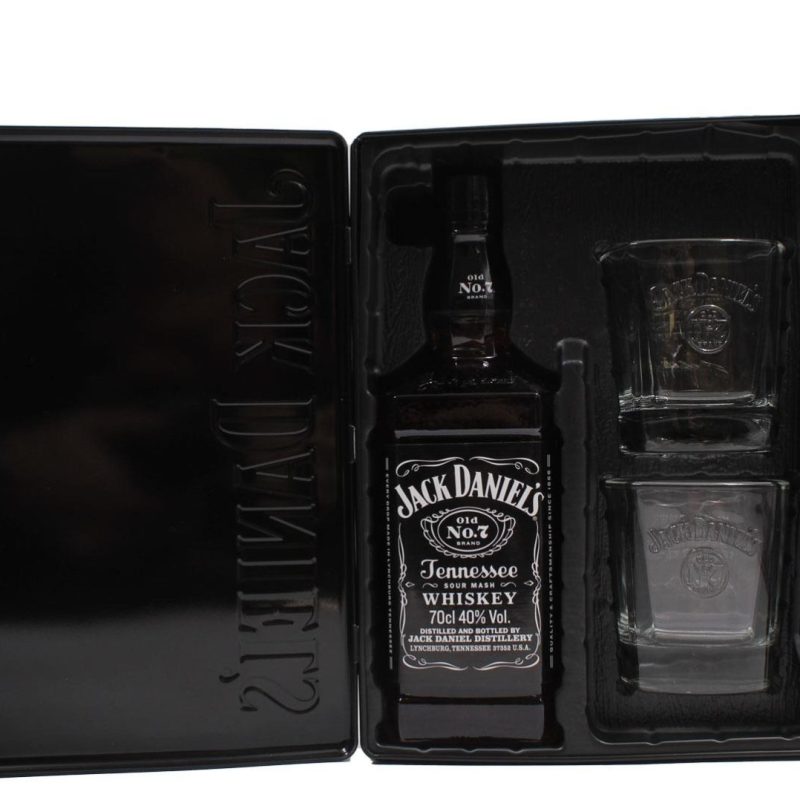 JACK DANIELS BOURBON WHISKY ΚΙΒ.6x700ml (ΔΩΡΟ 2xΠΟΤΗΡΙΑ)