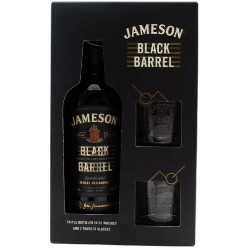 JAMESON WHISKY BLACK BARREL PROMO ΚΙΒ.6x700ml (+2 Ποτήρια)