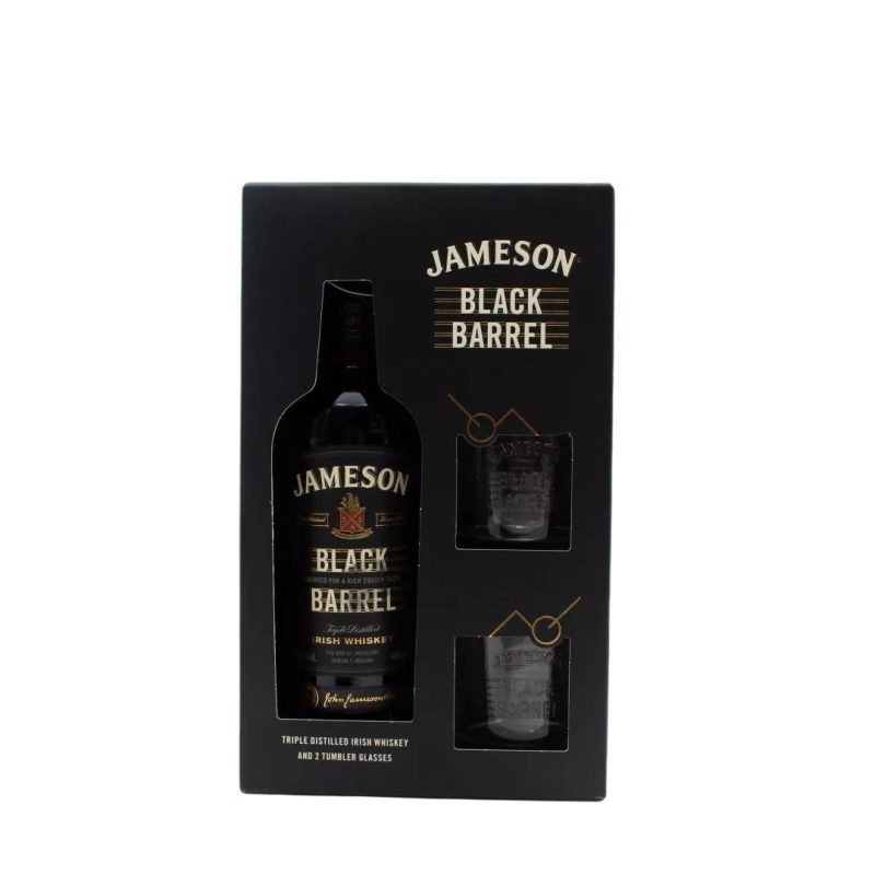 JAMESON WHISKY BLACK BARREL PROMO ΚΙΒ.6x700ml (+2 Ποτήρια)