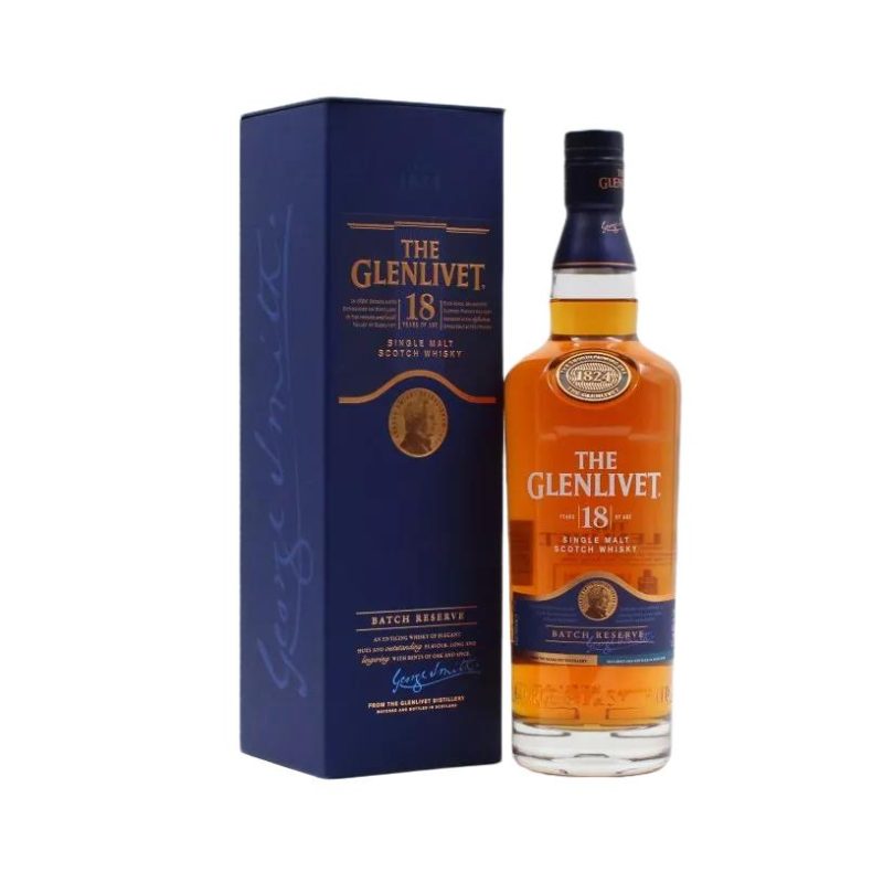 GLENLIVET 18YO Scotch SINGLE MALT WHISKY ΚΙΒ.6x700ml