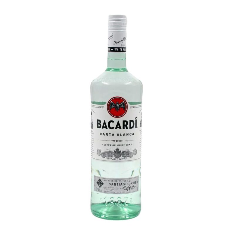 BACARDI Carta Blanca RUM ΛΙΤΡΟΥ ΚΙΒ.12x1LT (Vol.37.5%)