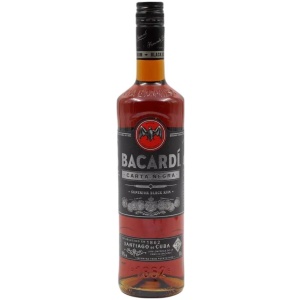 BACARDI Carta Negra (ΜΑΥΡΟ) RUM ΚΙΒ.6x700ml (Vol.40%)