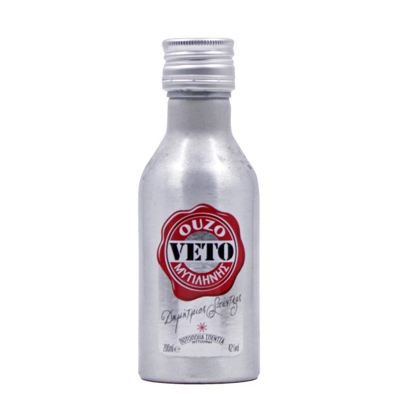 ΟΥΖΟ 200ml VETO ΜΕΤΑΛΛΙΚΟ ΚΙΒ.48x200ml (Vol.42%)