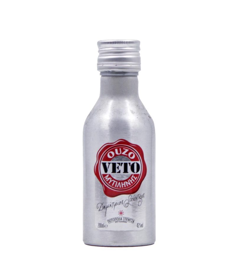 ΟΥΖΟ 200ml VETO ΜΕΤΑΛΛΙΚΟ ΚΙΒ.48x200ml (Vol.42%)