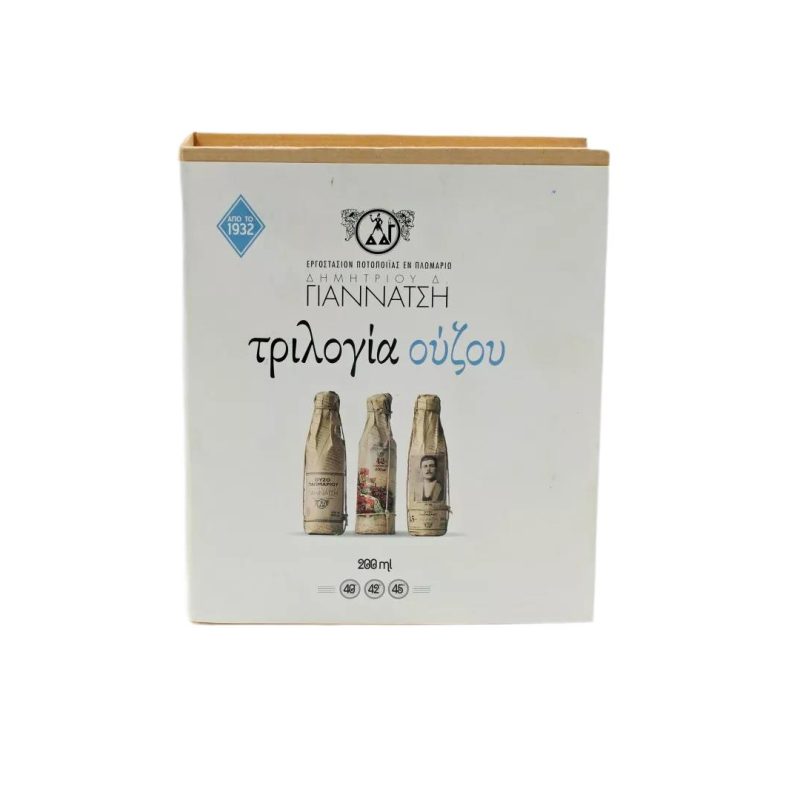 ΟΥΖΟ 200ml ΓΙΑΝΝΑΤΣΗ ΚΑΣΕΤΙΝΑ ΤΡΙΛΟΓΙΑ 200ml RETRO (40%,42%,45%)