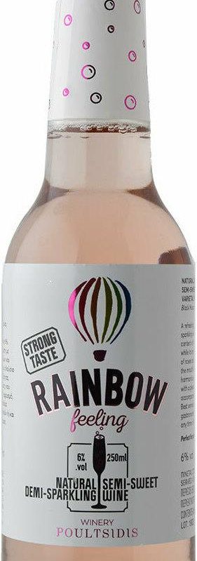 ΠΟΥΛΤΣΙΔΗ (ΑΤΟΜΙΚΟ) RAINBOW (Low Alcohol 6.5%) ΡΟΖΕ ΑΦΡΩΔΕΣ ΗΜΙΓΛΥΚΟ ΚΙΒ.16x250ml