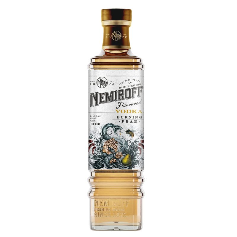 VODKA NEMIROFF Flavoured BurningPear ΚΙΒ.12x700ml (Vol.40%)