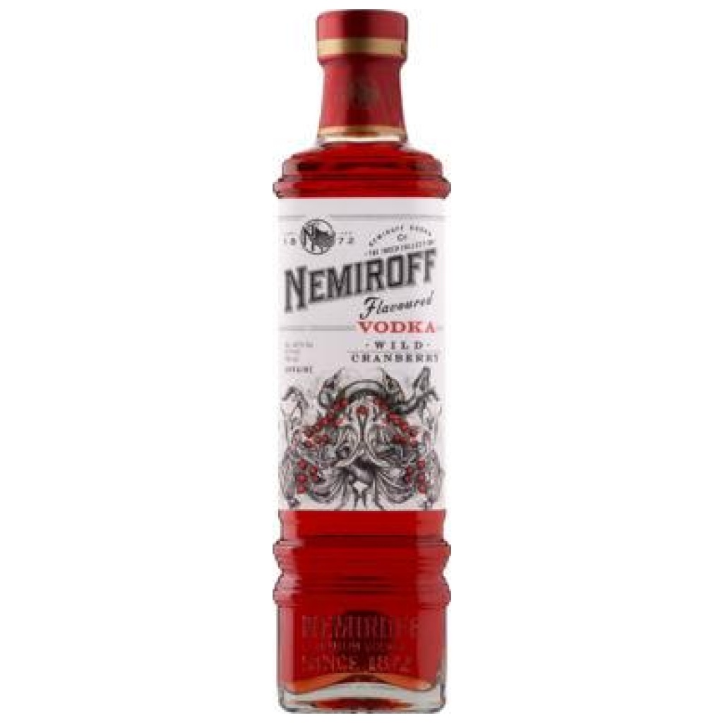 VODKA NEMIROFF Flavoured WildCranberry ΚΙΒ.12x700ml (Vol.40%)