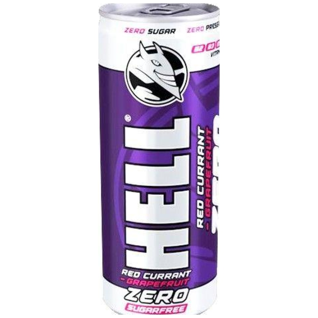 HELL ENERGY 250ml ZERO RED CURRANT/GRAPEFRUIT ΚΙΒ.24x250ml