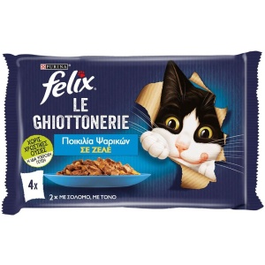 PURINA FELIX 2Pack AGAIL ΣΟΛΟΜΟΣ/ΤΟΝΟΣ ΚΙΒ.12x(4x85gr) (169)