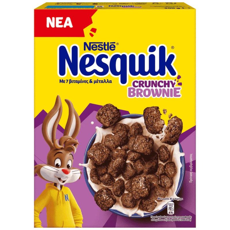 ΔΗΜΗΤΡΙΑΚΑ NESQUIK CRUNCHY BROWNIE ΚΙΒ.14x300gr (NEW)