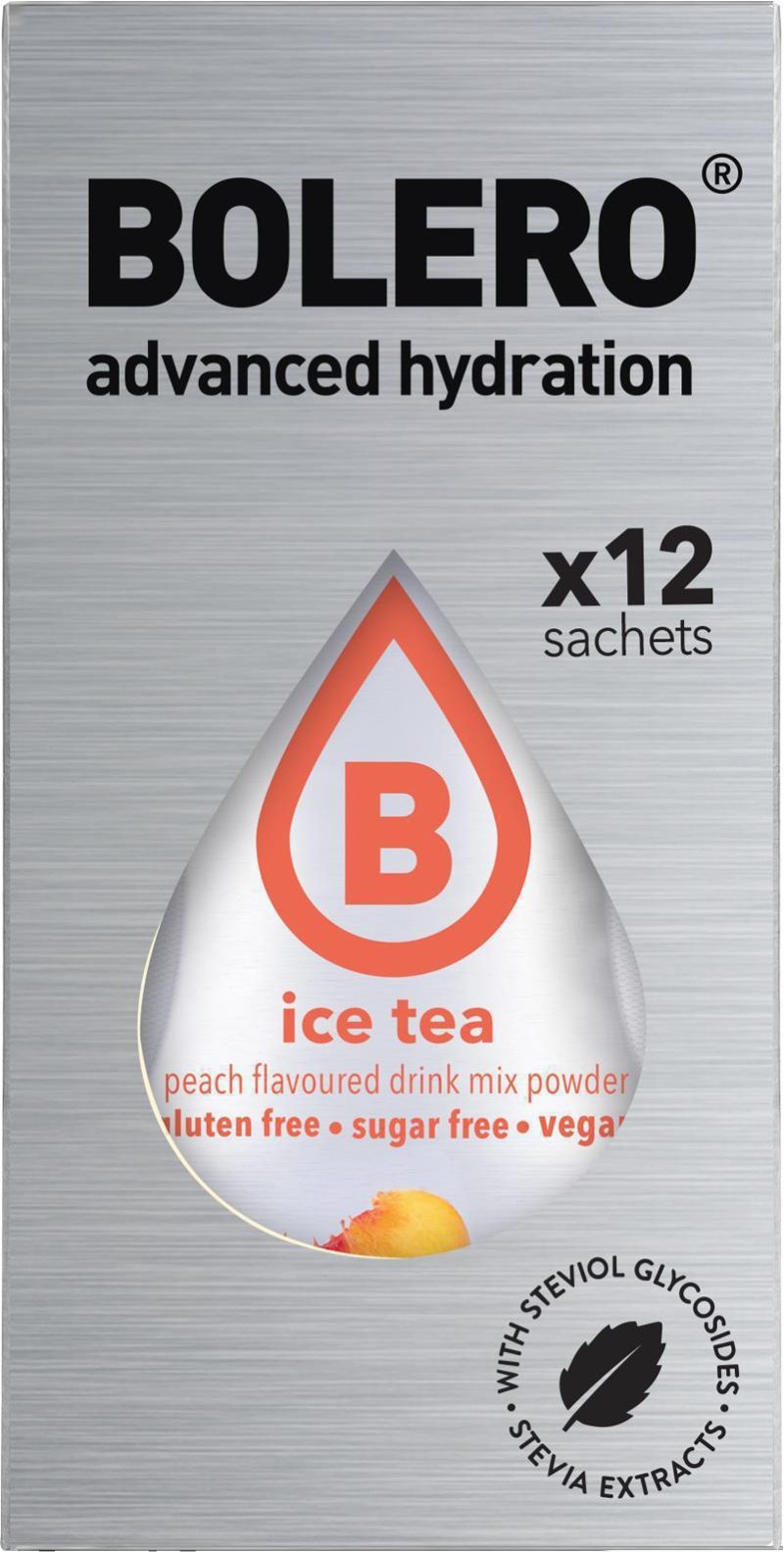 BOLERO Ice Tea Ροδάκινο σε Σκόνη Χωρίς ζάχαρη 12x3gr