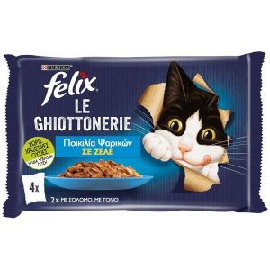 PURINA FELIX 2Pack AGAIL ΣΟΛΟΜΟΣ/ΤΟΝΟΣ ΚΙΒ.12x(4x85gr) (169)