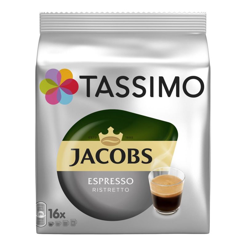 TASSIMO JACOBS 16 Capsuls ESPRESSO RISTRETO (128gr) ΚΙΒ.5x16Caps