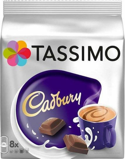 TASSIMO JACOBS 8+8 Capsuls ΣΟΚΟΛΑΤΑ CADBURY (240gr) ΚΙΒ.5x(8+8)Caps