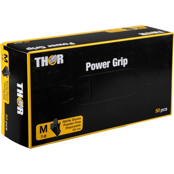 ΓΑΝΤΙΑ ThorPowerGrip (ΕΡΓΑΣΙΑΣ) ΝΙΤΡΙΛΙΟΥ ΜΑΥΡΑ MEDIUM